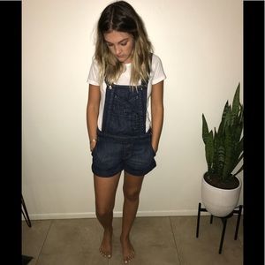 Paige Overalls, dark denim